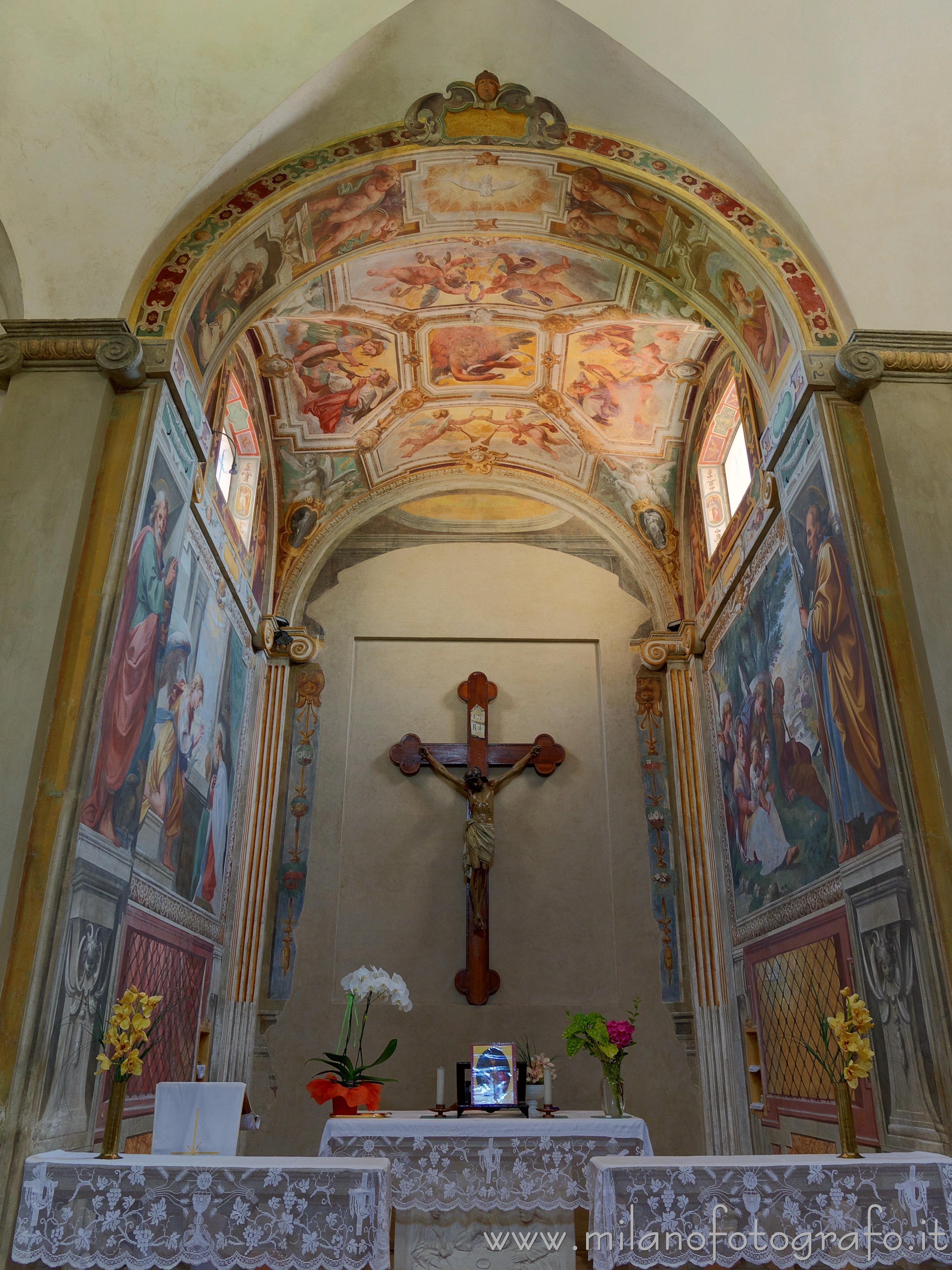 Sesto San Giovanni (Milan, Italy) - Apse of the Oratory of  Santa Margherita in Villa Torretta